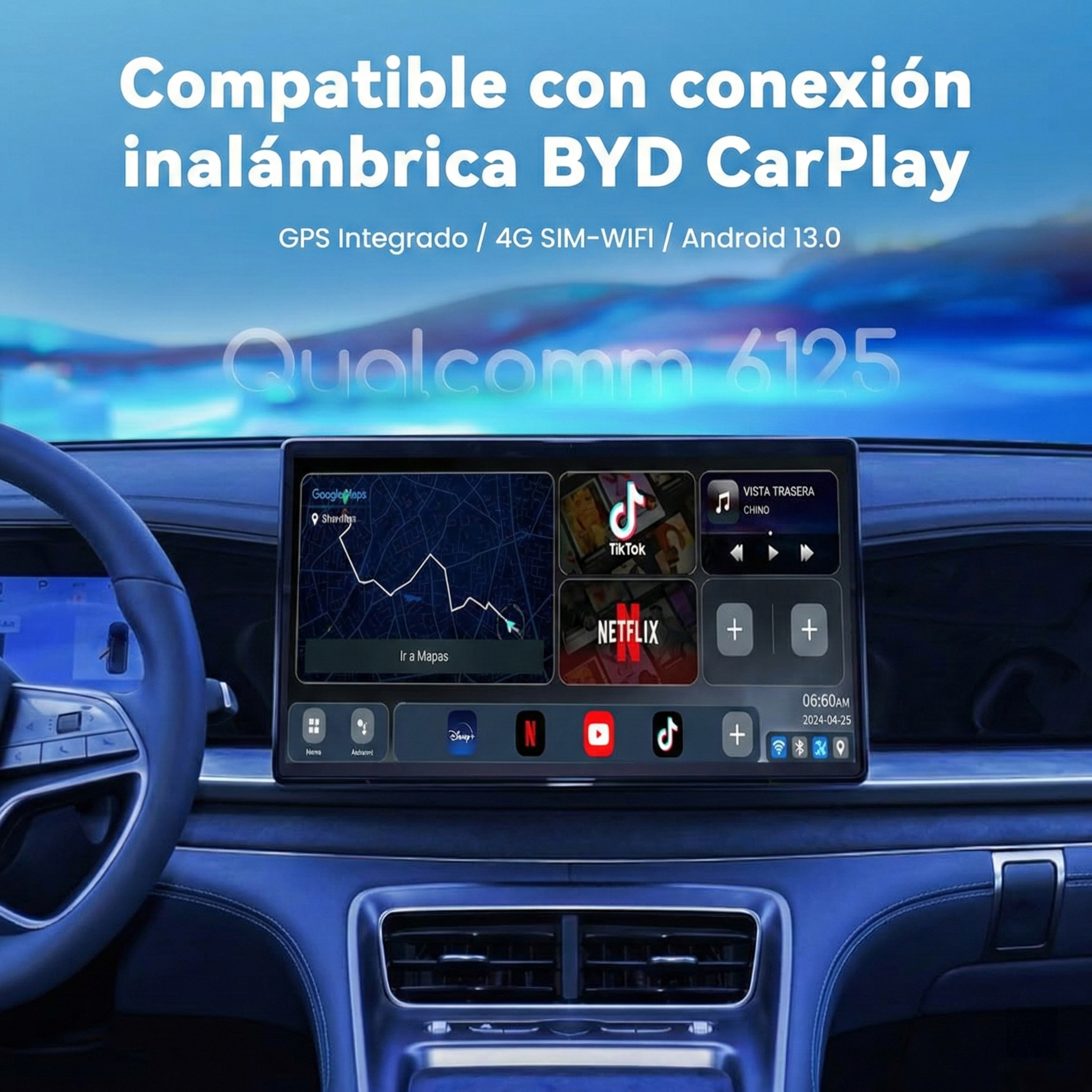 主图1 Caja multimedia Android e iOS con IA para BYD: compatible con todos los modelos CarPlay inalámbricos. - Imagen 2